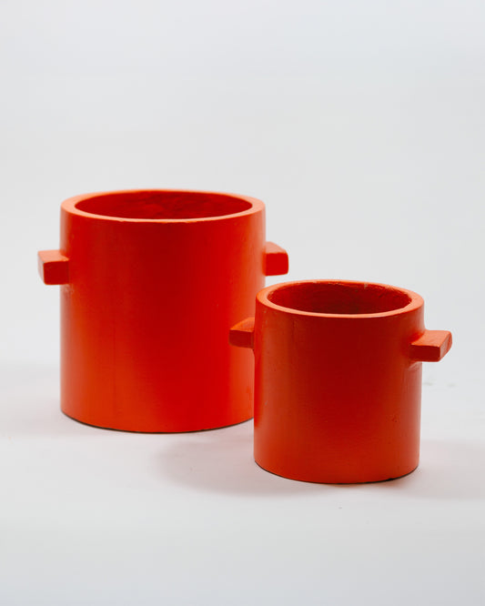 Blumentopf orange