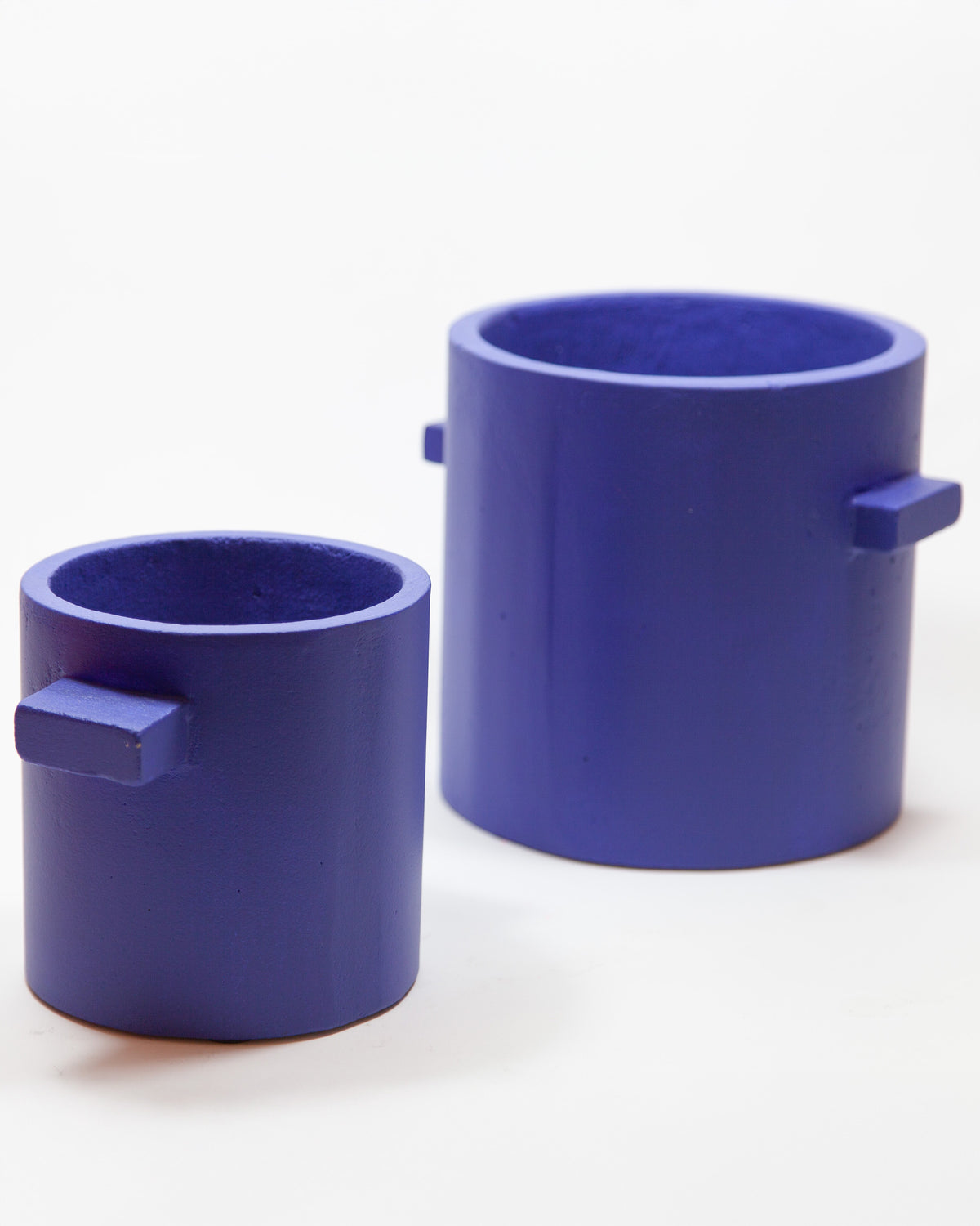 Blumentopf blau