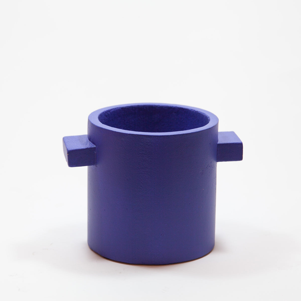 Blumentopf blau