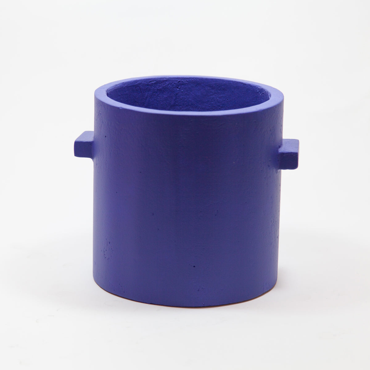Blumentopf blau