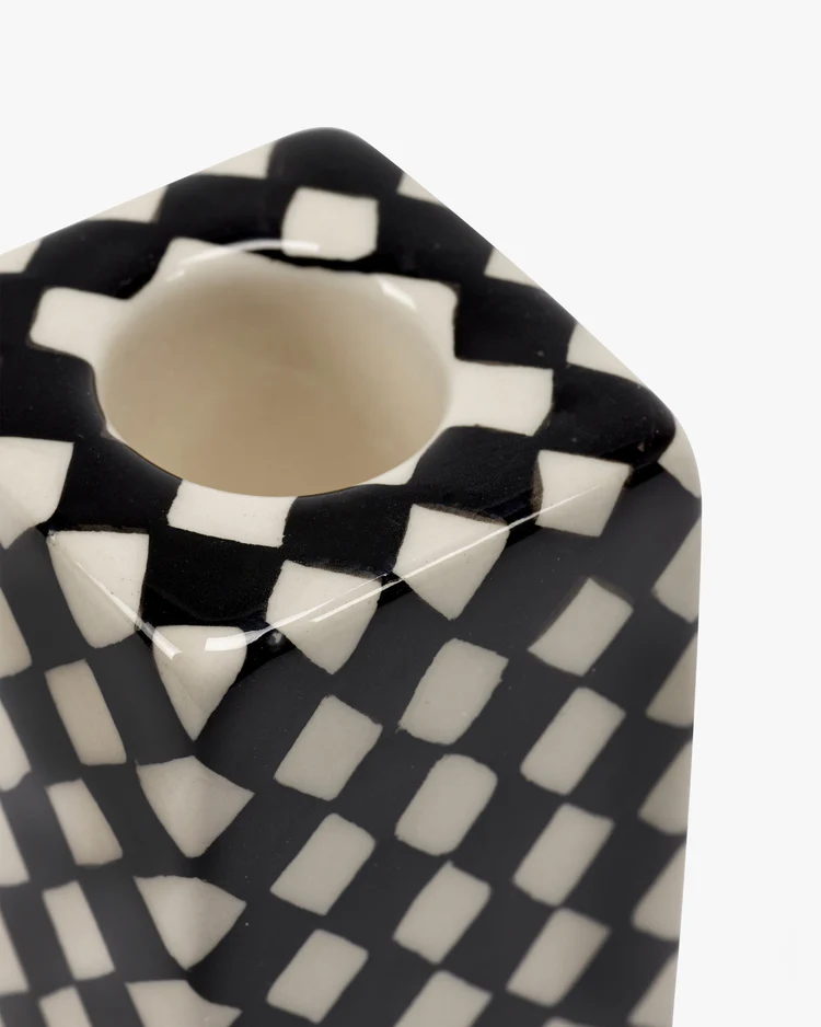 schwarz/weißer Kerzenhalter n°1 - Les Objets Mouleversants – Bild 3