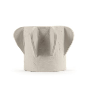 Skulpturaler Blumentopf Molly 02 beige