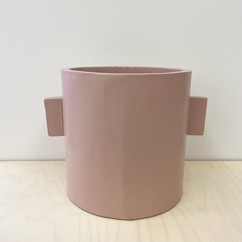 Beton Blumentopf Rosé Lackiert – Bild 5