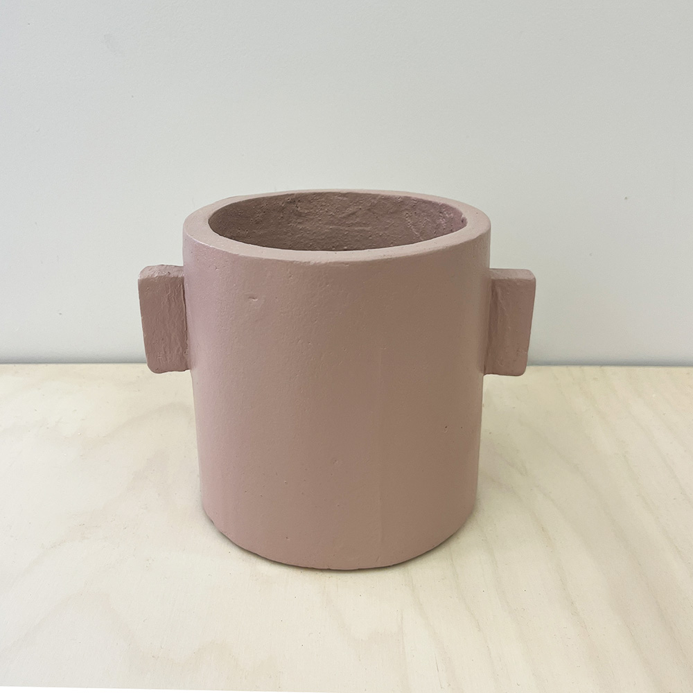 Beton Blumentopf Rosé Lackiert – Bild 4